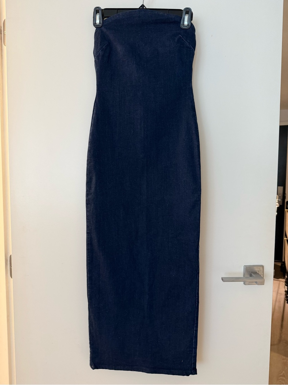Zara Viral Denim Strapless Dress